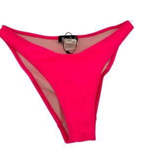 Missguided Bright Pink Bikini Swim Bottom Size 8